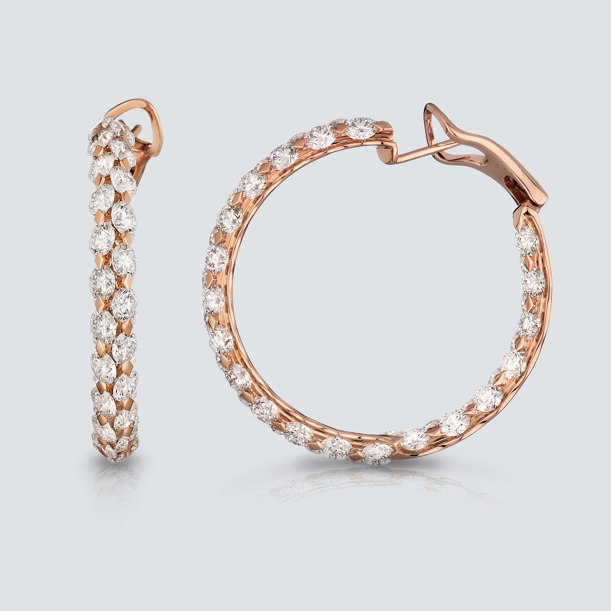 Busatti-Venice-collection-large-hoops-rose-gold